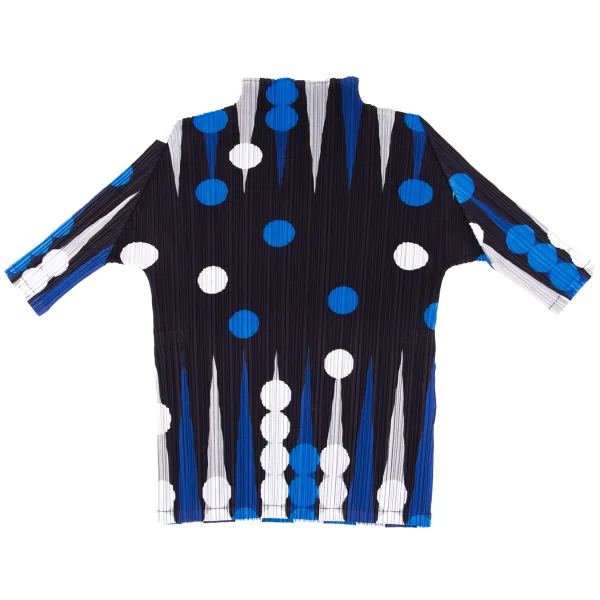 PLEATS PLEASE Geometric Printed T Shirt K-166501_002