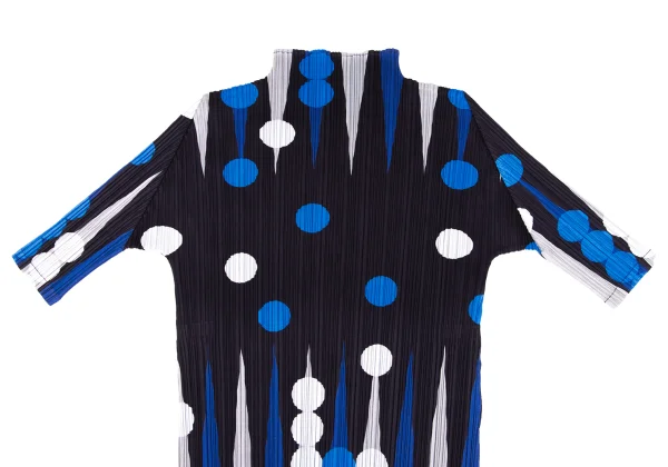 PLEATS PLEASE Geometric Printed T Shirt K-166501_003