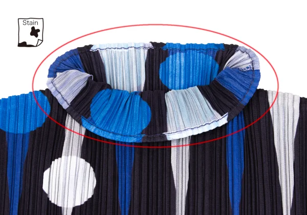 PLEATS PLEASE Geometric Printed T Shirt K-166501_005