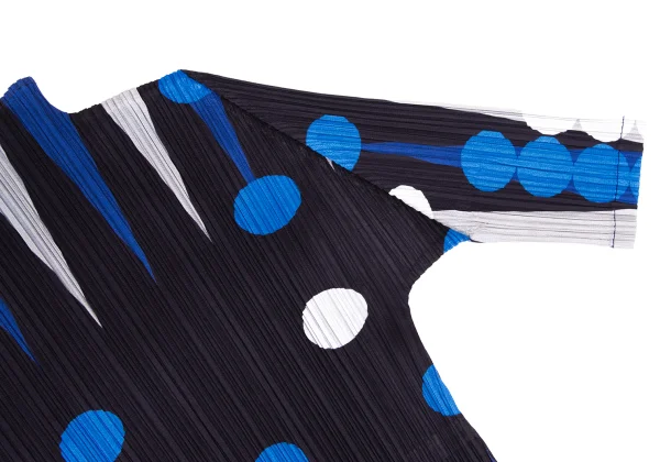 PLEATS PLEASE Geometric Printed T Shirt K-166501_006