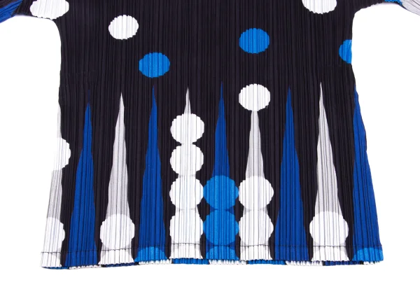 PLEATS PLEASE Geometric Printed T Shirt K-166501_008