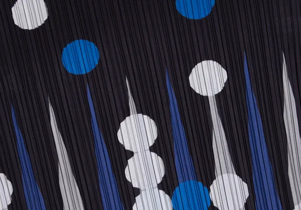 PLEATS PLEASE Geometric Printed T Shirt K-166501_011