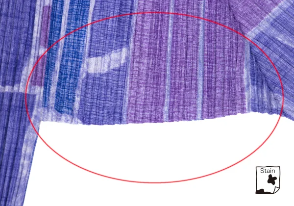 PLEATS PLEASE Tile Printed Turtle Neck Top  K-166502_004