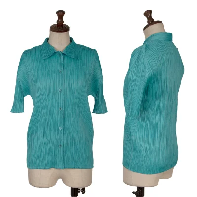 PLEATS PLEASE Pleated Short Sleeved Shirt