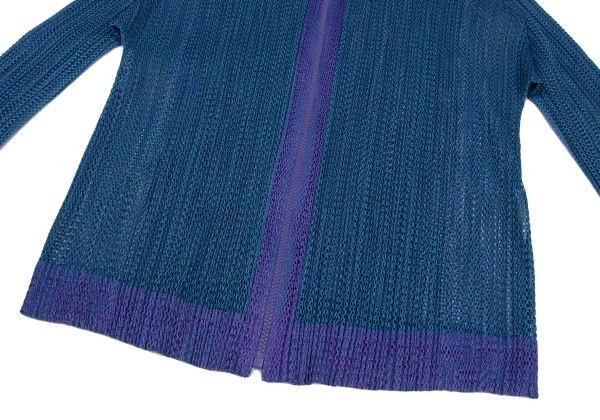 PLEATS PLEASE Mesh Bicolor Zip Hoodie K-166507_008