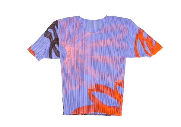 PLEATS PLEASE Pleated Multi Patch Design Short Sleeve T-shirt K-166508_002