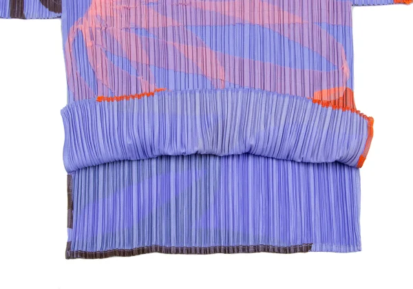 PLEATS PLEASE Pleated Multi Patch Design Short Sleeve T-shirt K-166508_009