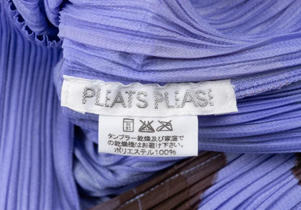 PLEATS PLEASE Pleated Multi Patch Design Short Sleeve T-shirt K-166508_014