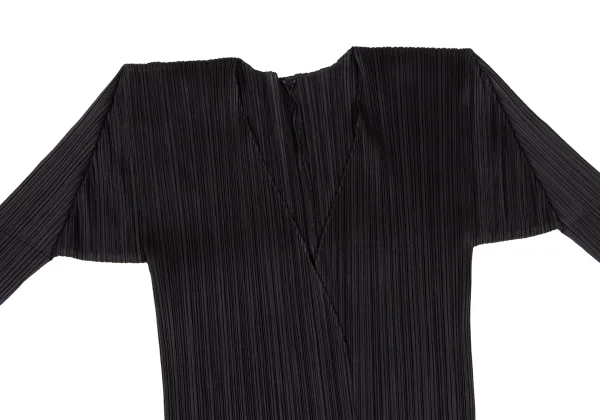 PLEATS PLEASE Pleated Buttonless Cardigan K-166509_003