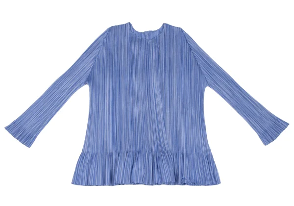 PLEATS PLEASE Pleated Gradation Flare Cardigan K-166511_002