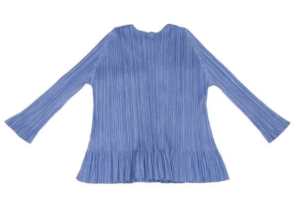 PLEATS PLEASE Pleated Gradation Flare Cardigan K-166511_009