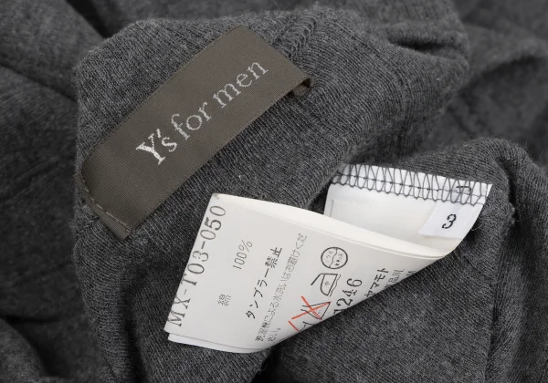 Y's for men Cotton Rib Weave Knit Top K-166513_012