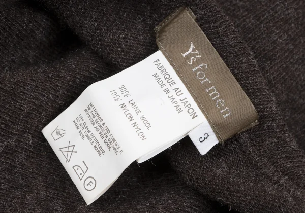 Y's for men Wool Blend Knit Sweater K-166515_010