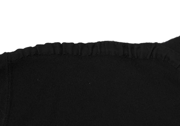 Y's for men Wool Shoulder Tape Patch Knit K-166516_009