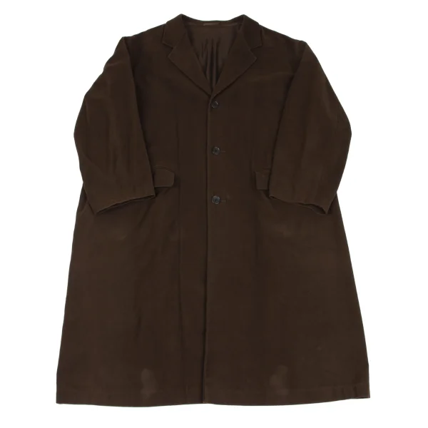 Y's for men Cotton Moleskin 3B Coat Brown L K-166518_001