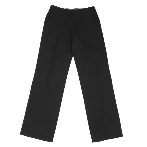 Yohji Yamamoto DURBAN A.A.R Wool Check Weave Pants Black XL K-166519_001