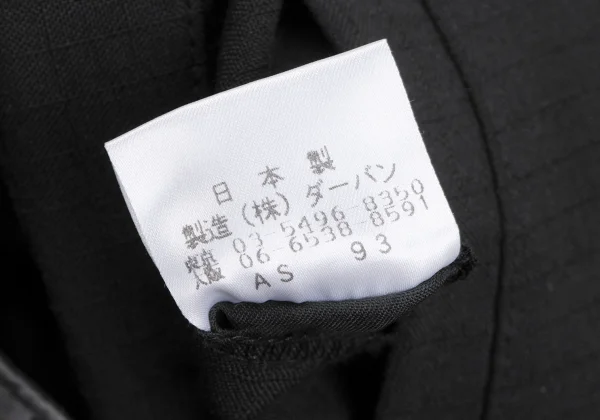 Yohji Yamamoto DURBAN A.A.R Wool Check Weave Pants K-166519_013