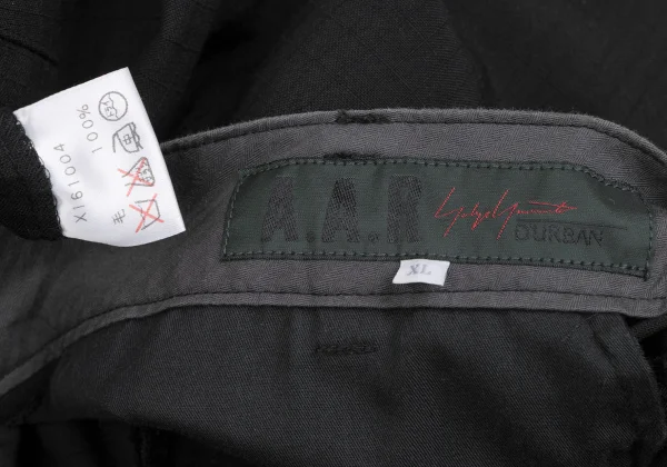 Yohji Yamamoto DURBAN A.A.R Wool Check Weave Pants K-166519_014