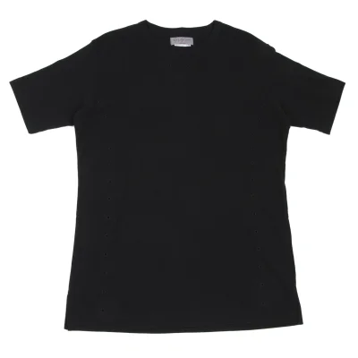 Yohji Yamamoto POUR HOMME Cotton Blend Pin-hole Deign T-shirt
