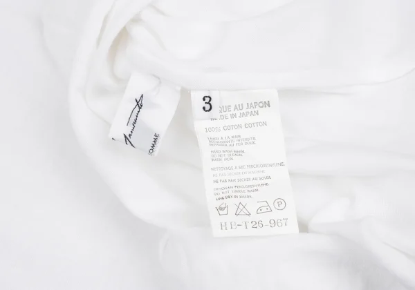 Yohji Yamamoto POUR HOMME Switching Cotton T Shirt K-166522_012