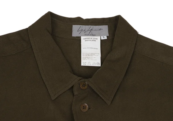 Yohji Yamamoto POUR HOMME Rayon Long Shirt K-166524_003