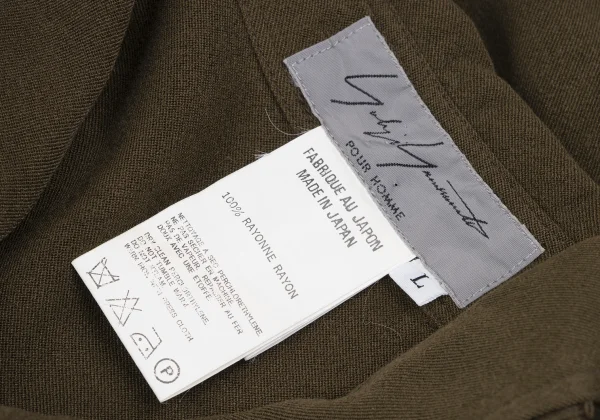 Yohji Yamamoto POUR HOMME Rayon Long Shirt K-166524_013