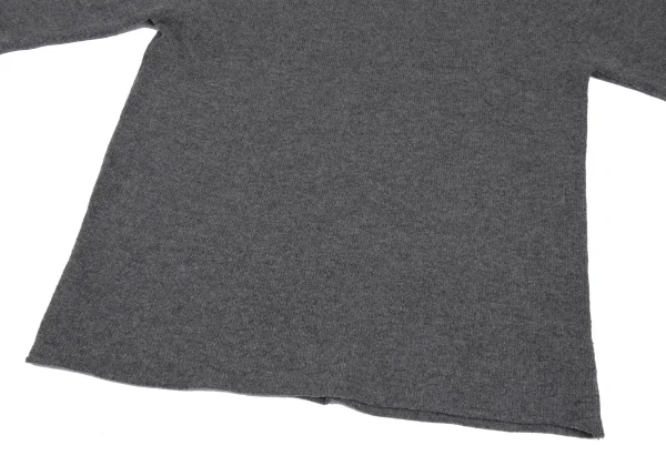 Yohji Yamamoto POUR HOMME Wool Blend Design Neck Knit K-166525_007