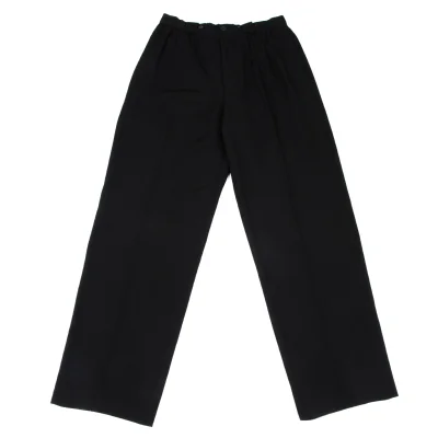Yohji Yamamoto POUR HOMME Wool Gaba Tuck Gather Pants