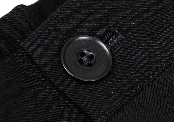 Yohji Yamamoto POUR HOMME Wool Gaba Tuck Gather Pants K-166528_004