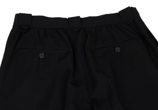 Yohji Yamamoto POUR HOMME Wool Gaba Tuck Gather Pants K-166528_010