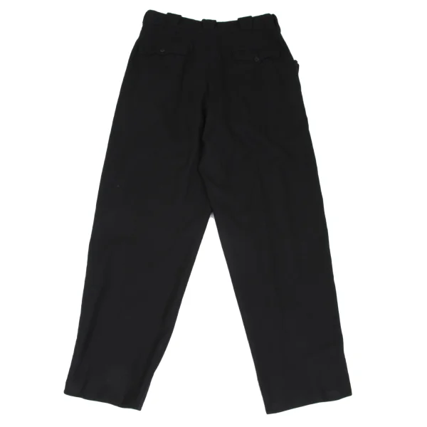 新品!ヨウジヤマモト プールオムYohji Yamamoto POUR HOMME ウールパイピングセットアップ 黒3 2 K-166531_017