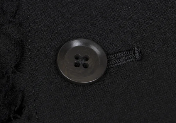 Yohji Yamamoto POUR HOMME Wool Fringe Collar Design Jacket K-166533_009