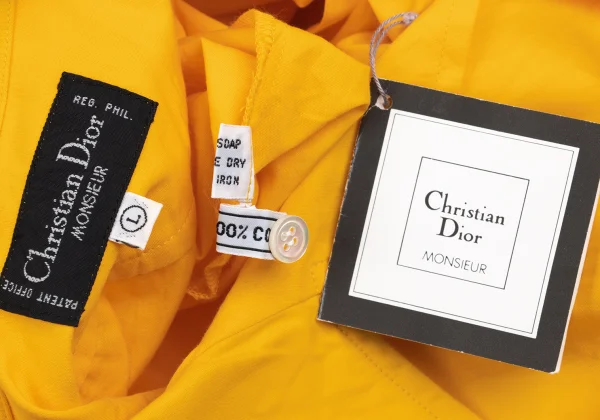 Christian Dior MONSIEUR One-point Logo Embroidery Open Collar Shirt K-166535_015