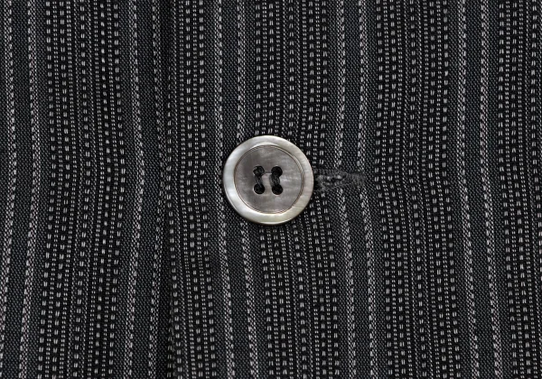 Y's for men Striped Patch Pocket Long Sleeve Open Collar Shirt K-166536_004