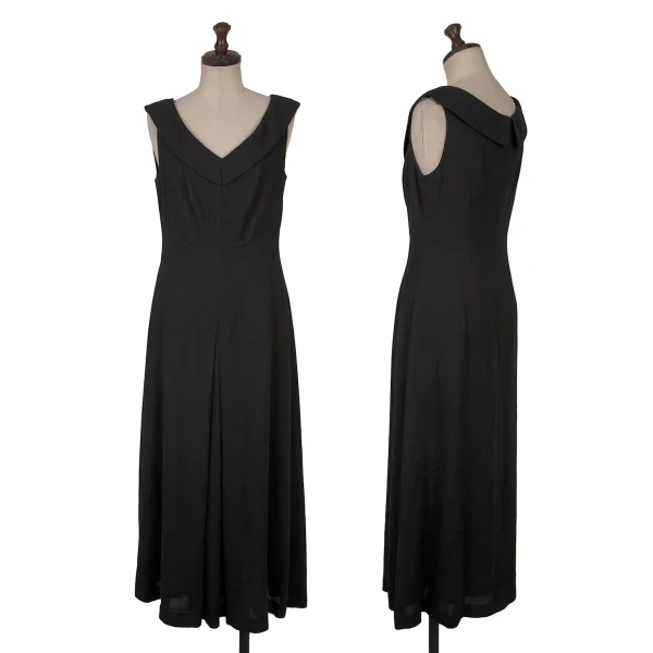 Sybilla Rayon Blend Sleeveless Dress Black M K-166537_001