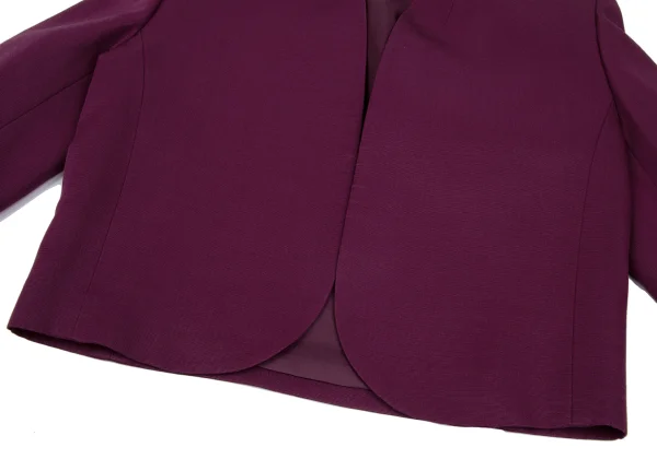 Christian Dior Wool Collarless Short Jacket K-166539_007