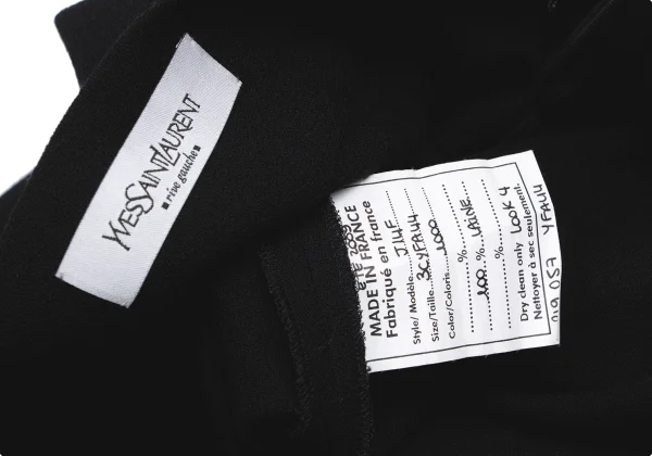 Yves Saint Laurent Wool Dropped Crotch Pants K-166540_009