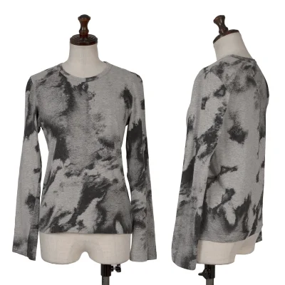 COMME des GARCONS Cotton Dye Pattern Long Sleeve T-shirt