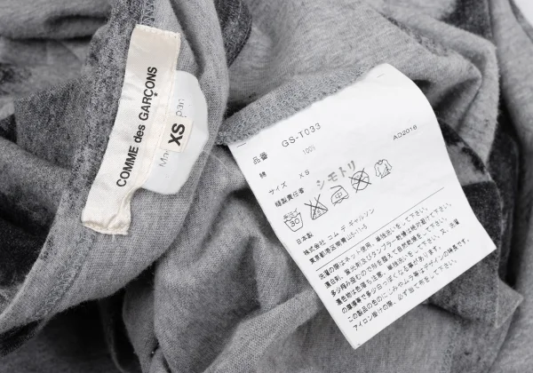 COMME des GARCONS Cotton Dye Pattern Long Sleeve T-shirt K-166541_014