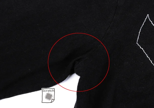 BLACK COMME des GARCONS Cotton Cross Stitch Design T-shirt K-166543_004