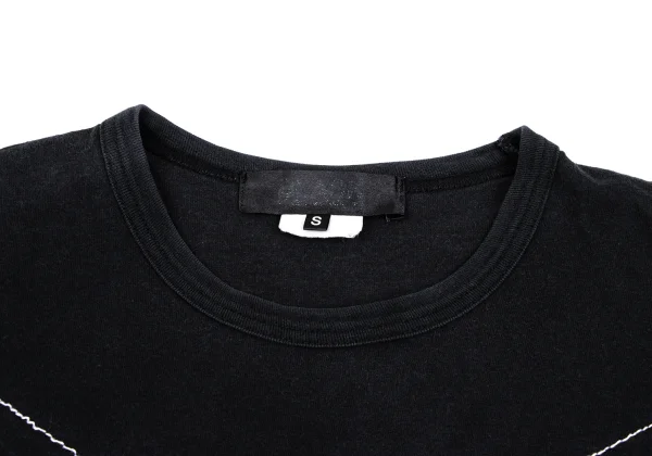 BLACK COMME des GARCONS Cotton Cross Stitch Design T-shirt K-166543_006