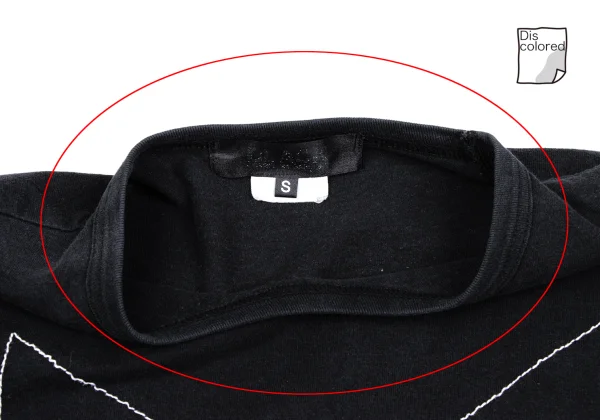 BLACK COMME des GARCONS Cotton Cross Stitch Design T-shirt K-166543_007