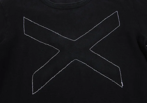 BLACK COMME des GARCONS Cotton Cross Stitch Design T-shirt K-166543_008