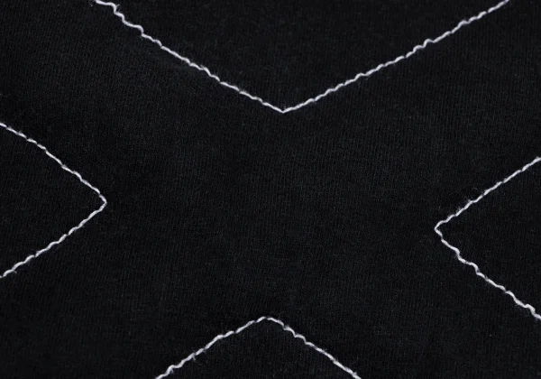 BLACK COMME des GARCONS Cotton Cross Stitch Design T-shirt K-166543_009