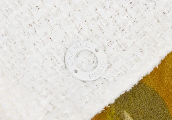 CHANEL Silk Layered Collarless Tweed Jacket K-166547_006