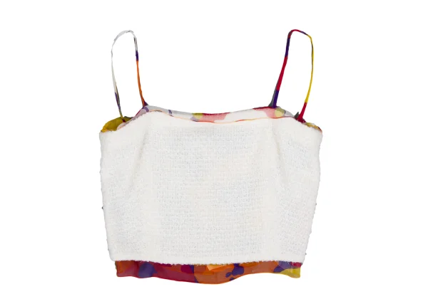 CHANEL Silk Layered Tweed Camisole K-166548_002