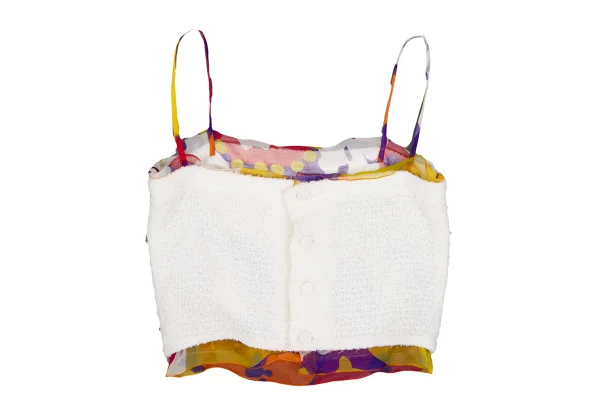 CHANEL Silk Layered Tweed Camisole K-166548_005