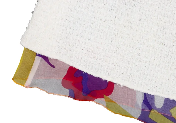 CHANEL Silk Layered Tweed Skirt K-166549_006