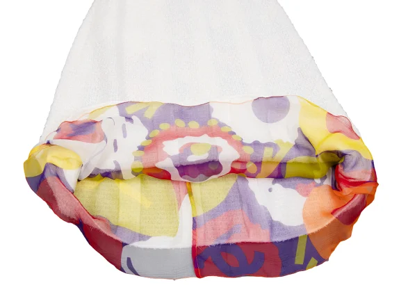 CHANEL Silk Layered Tweed Skirt K-166549_008