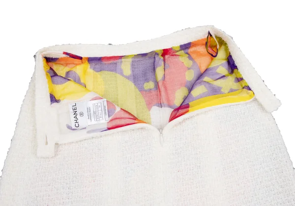 CHANEL Silk Layered Tweed Skirt K-166549_012